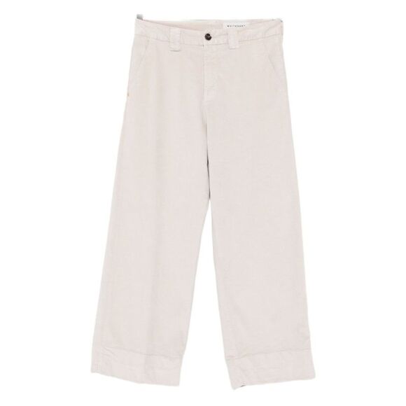 White Sand Women Velvet Trousers